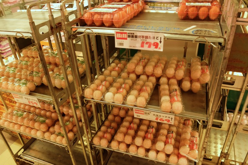 長野県のスーパー｜卵コーナー
