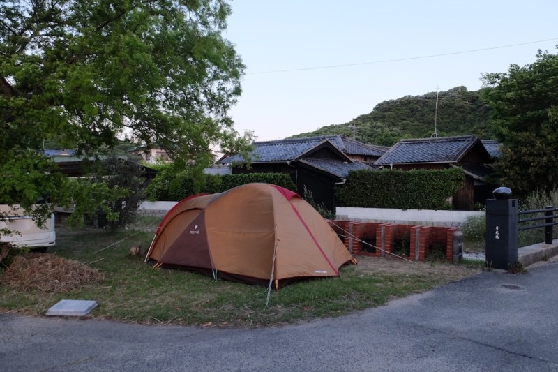 田井浜キャンプ場｜フリーサイトの一区画