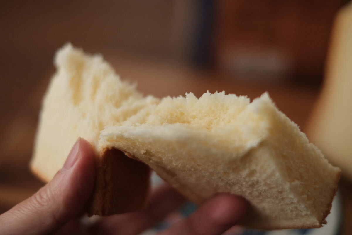 モスバーガーの食パン｜生食のまま