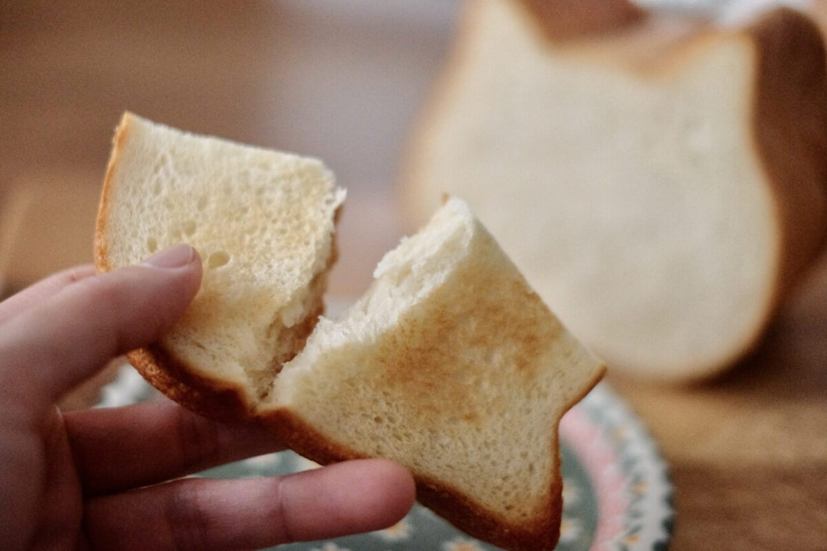 ねこねこ食パン（アンティーク）｜トースト